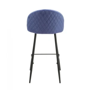 mobiliario-contract-taburete magda metal tapizado velvet azul 4 3